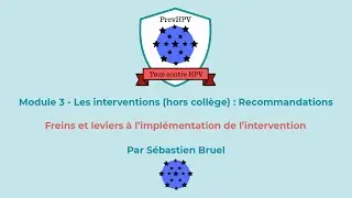 Freins et leviers à l’implémentation de l’intervention V1