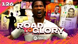 I got ICON DROGBA & opened the 82+ x25 icon swaps pack!!! FIFA 22 Road to Glory #126