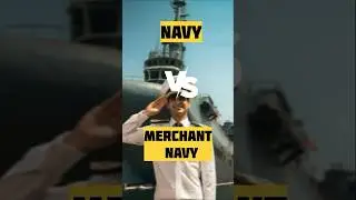 Difference Between Navy And Merchant Navy #marinelife #viralshort#navy #merchantnavy