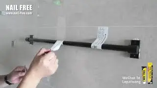 (NAIL-FREE GLUE)Kitchen Hanging Rod Assembly Instruction