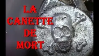 Forge - essai fusion cuivre + t&ecirc;te de mort en alu avec des canettes de bi&egrave;re