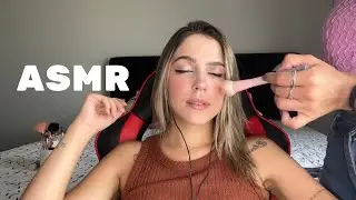 ASMR (não intencional) MINHA PRIMA FAZENDO MAQUIAGEM EM MIM