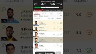 LSG VS MI 2024 ||  FANTASY TEAM 2024