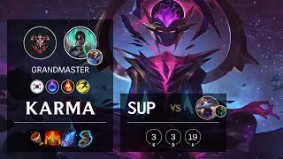 Karma Support vs Yuumi - KR Grandmaster Patch 10.21