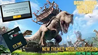 FINALLY BGMI BACK WITH NEW UPDATE🥵| Aao Tab Tak Dinosaur Update Khalte Hai❤️| #blackacidgaming
