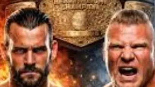 Cm gets his rematch against Brock Lesnar for the world heavy weight title 