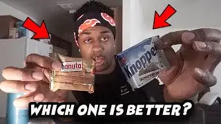 A New GERMAN SNACK Addiction | HANUTA vs KNOPPERS Taste Test( My taste buds are confused...)