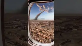 Penampakan tornado yang besar.