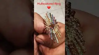 Gold Multicolored Ring Design | Multicolored Ring #gold #jewellery #multicolor #ring