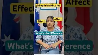 Affect vs effect #english #learnenglish #englishvocabulary #ytshorts #shorts