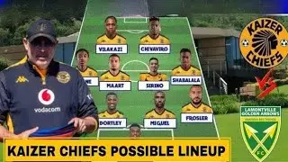 🚨FINALLY REVEALED KAIZER CHIEFS VS LAMONTIVILLE GOLDEN ARROWS ,PSL 2024 STARTING FIRST ELEVEN