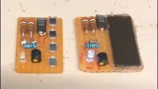 Light energy harvesting LED flasher for Joule Thief jewelry office toy