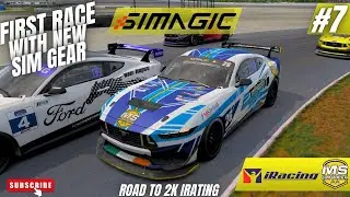 iRacing. Ford Mustang Challenge. First Race with new Simagic sim gear.  Road to 2k iRating #7