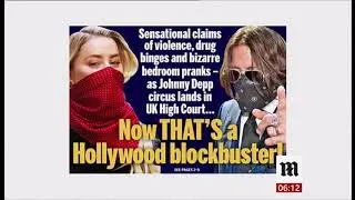 Johnny Depp & Amber Heard - abuse court case (UK) - BBC News - 8th July 2020