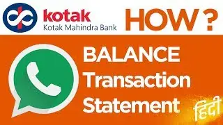 How To Activate Kotak Mahindra Bank WhatsApp Feature Support