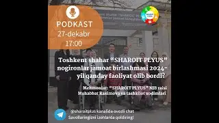 Toshkent shahar “SHAROIT PLYUS” nogironlar jamoat birlashmasi 2024-yil qanday faoliyat olib bordi?