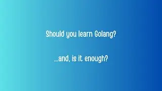Is Golang enough for you to get a good job?