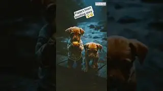 Two Puppies&rsquo; Survival Story😱 No Food. No Home. Just Hope🥹#viral#shorts#animahal#puppyrescue