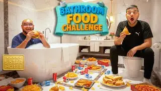 Epic Bathroom Food Challenge In 5 Star Hotel | Viwa Food World