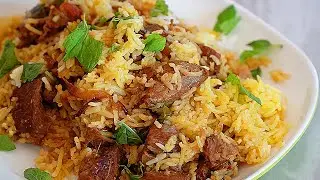Meat or lamb BIRYANI A middle eastern easy and delicious one pot recipe!