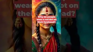 Why do people wear a red dot, or bindi, on their forehead? Is it just for fashion, or is there a