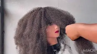 AFRO WIG ❤️‍🔥/using kinky expression/ detailed video 😎