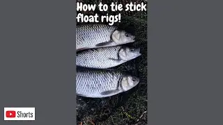 How to tie a stick float rig for trotting! #shorts
