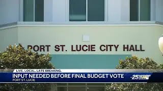 Port St. Lucie City Council to vote on budget for upcoming fiscal year