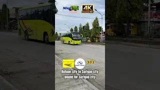 4K VIDEOS BACHELOR TOURS 301 BUTUAN CITY TO SURIGAO CITY #bus #busspotting #busspotter #travel