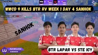 WWCD BTR RV 9 Kills SANHOK | W1D4 |  PUBG MOBILE RUTHLESS PRO SERIES COG S2 PLAYOFFS