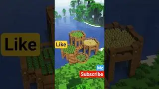 💐simple farm!🍞build tutorial on my YouTube channel #minecraft #shorts