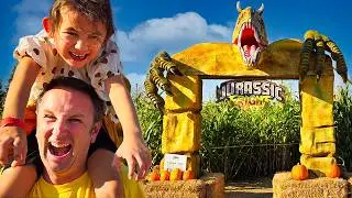 Inside the Hana Field Pumpkin Patch and Dinosaur Corn Maze