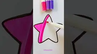 Satisfying Art 💓 Pink 💜Purple #art #shorts #artwork #satisfying #painting #drawing