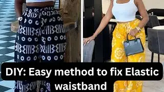 Beginner Hack to Sew Elastic Waistbands in 5 Mins (No Stress!)