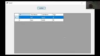 8.VB.NET - How To Set and update Selected Row Values From DataGridView Into InputBox In VB.NET