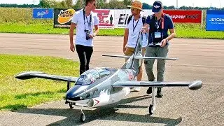 AMAZING BIG RC NORTH AMERICAN T-2 BUCKEYE SCALE MODEL TURBINE JET FLIGHT DEMONSTRATION