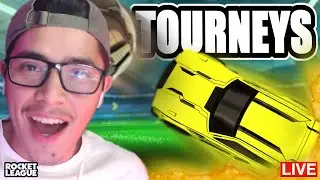 🟡 Rocket League TOURNAMENTS With VIEWERS -  Private Matches - USE CODE DPK  !Commands - HORIZONTAL