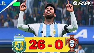 EA SPORTS FC 24 \ ARGENTINA VS PORTUGAL \ RONALDO VS MESSI \ NEXT GEN \ GAMEPLAY PS5