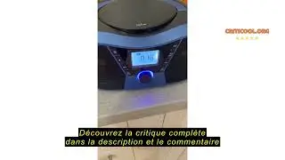 Avis sur la Gueray Portable CD Player Boombox Bluetooth Poste Radio CD Boombox Stereo Speaker with A