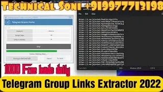 Telegram Group Links Extractor 2022 |Best Leads Extractor For lifetime | Plugga Part 2 +917222950821