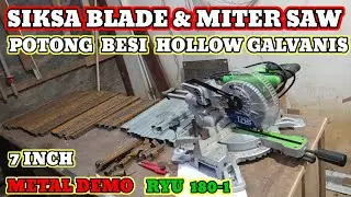 Uji Kualitas blade mata potong besi METAL DEMO STEEL 7