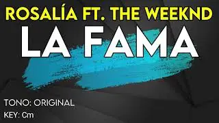 Rosal&iacute;a ft. The Weeknd - La Fama - Karaoke Instrumental
