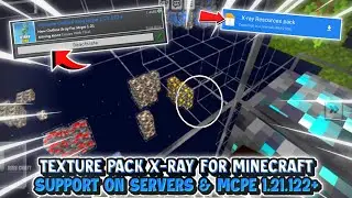 ANJAYY‼️X-ray Texture Pack for mcpe 1.21.121+ 😱|| Working on servers & No behaviour pack