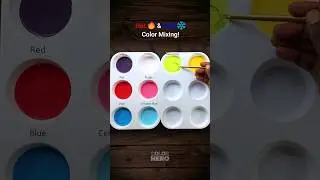 Hot🔥& Cold ❄ Color Mixing! #colormixing #mixedcolors #colors #paintmixing #colortheory