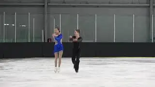 Annie Huang - Simon Mintz | Novice Dance Free Dance| 2025 Midwestern Sectional Ice Dance Final
