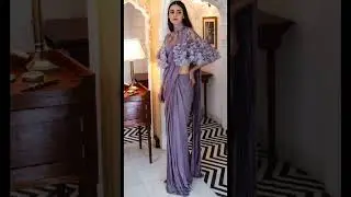 Trending Cape style Sarees💗🌺  #shorts #saree #youtubeshorts