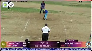Jharkhand vs Goa - 1st Junior (U19) National T10 Tennis Ball Cricket Championship 2024-25 live
