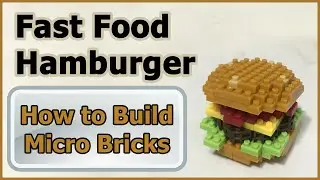 How to Build Micro Bricks Fast Food Hamburger JK-JM001-41 Instructions Review Specifications