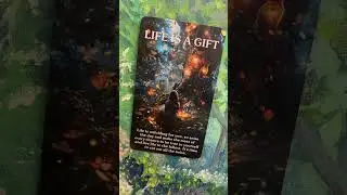 The Life's a Gift Card from the Mystic Forest Oracle Deck