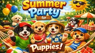 Puppy Summer Adventure Fun 🐶☀️ | Games, Picnic, and Sunny Moments